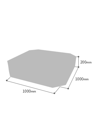 EDS03-043X ステージ台 展開図