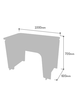 EDS01-005X ローテーブル 展開図